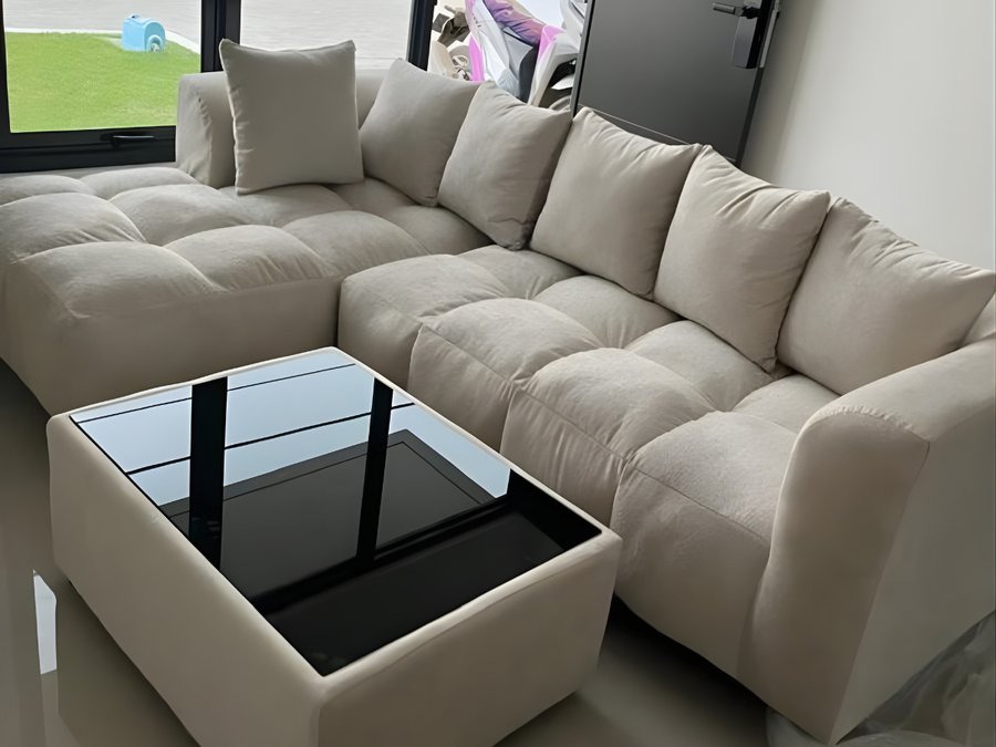 Sofa modular custom das# furniture - hasil produksi workshop Pondok Kopi