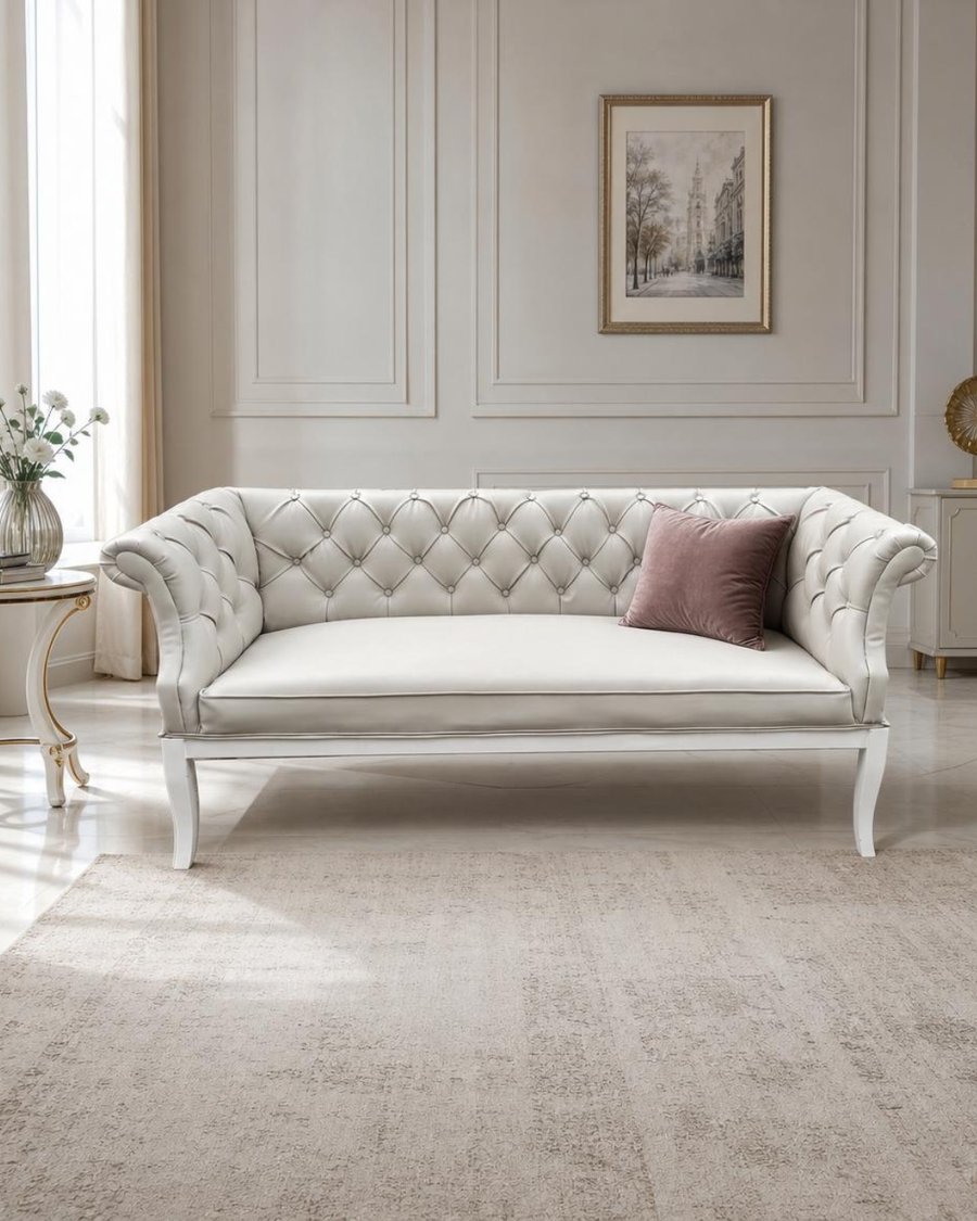 Sofa chesterfield custom das# furniture gaya klasik
