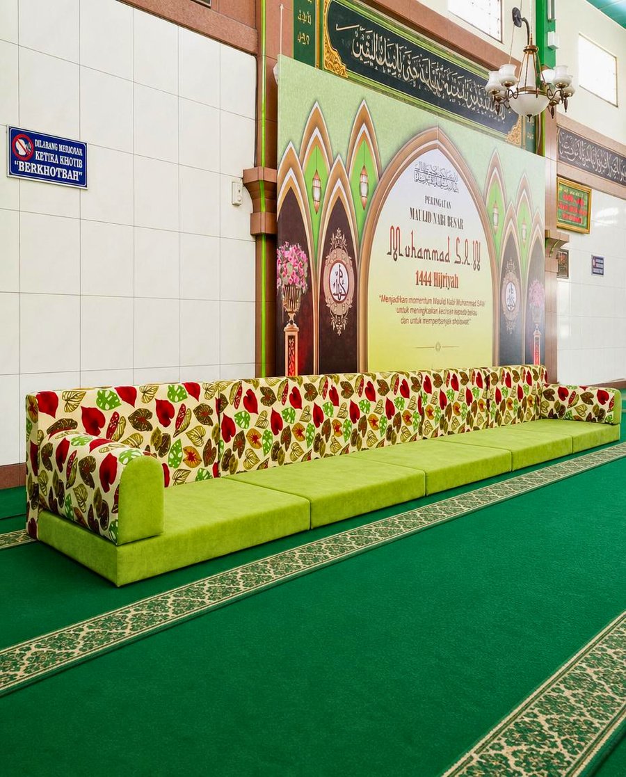 Sofa majelis custom das# furniture untuk masjid