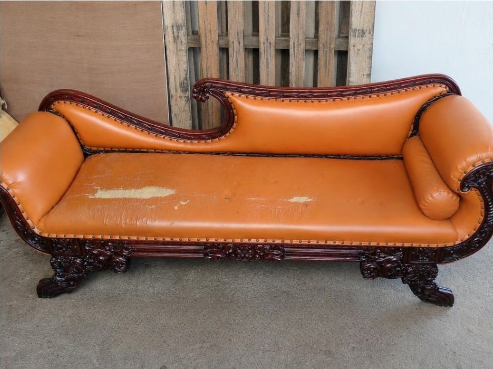 Sofa Victorian sebelum restorasi das# furniture